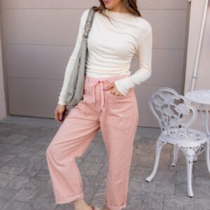 Ginger Patchwork Wide-Leg Denim Pants