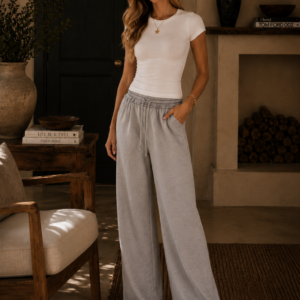 Acid Wash Wide Leg Sweatpants