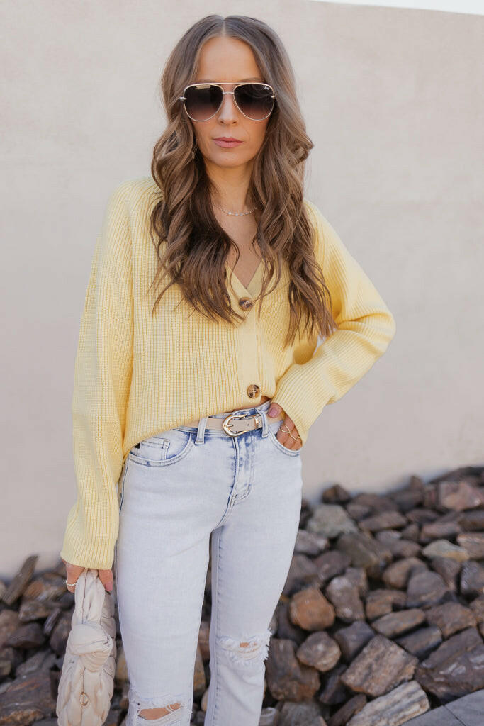Ribbed Button Front Cardigan - Image 9