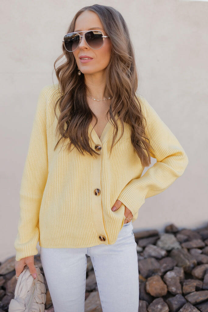 Ribbed Button Front Cardigan - Image 7